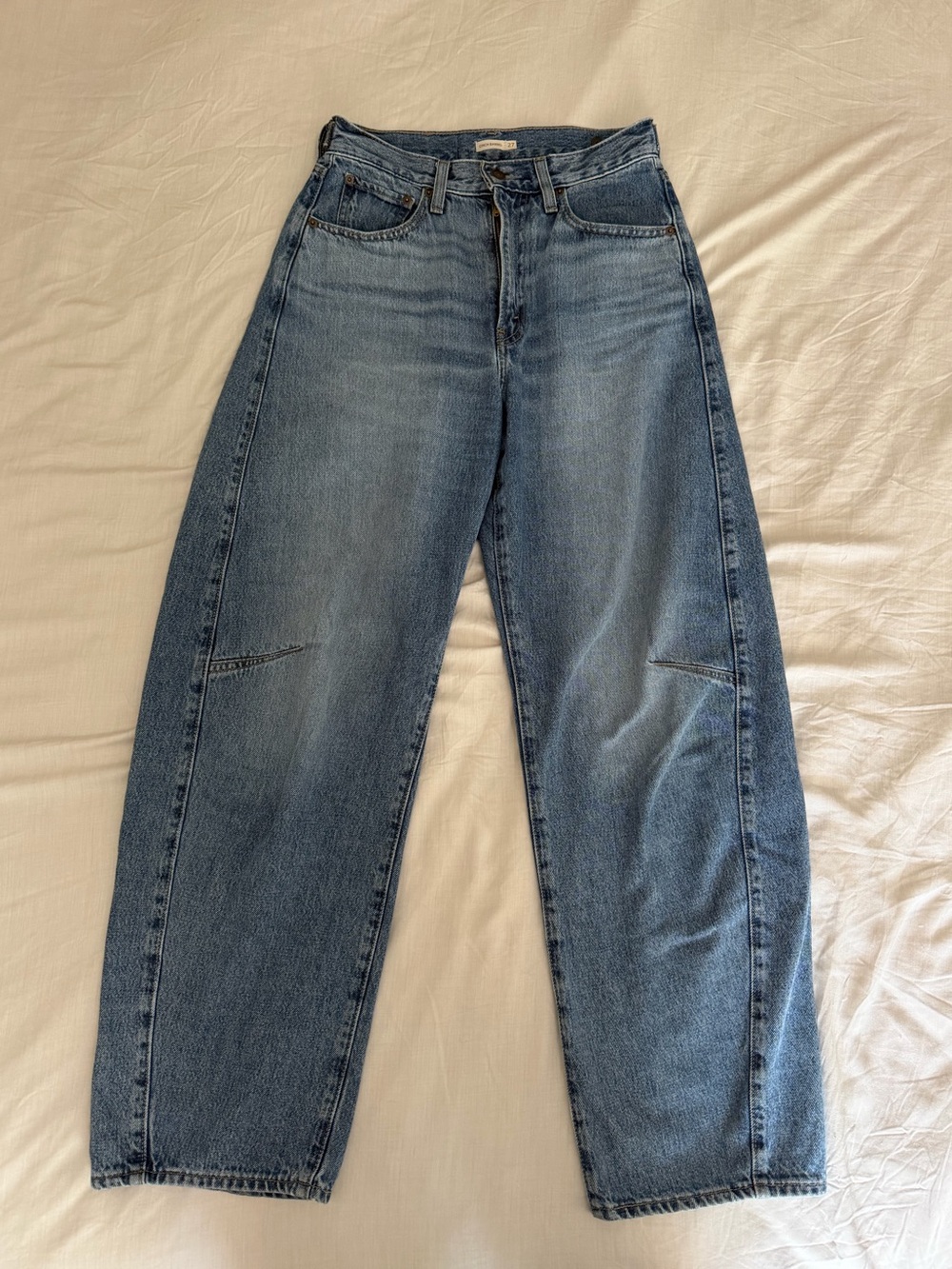 Levi's Light Blue Cinch Barrel Jeans